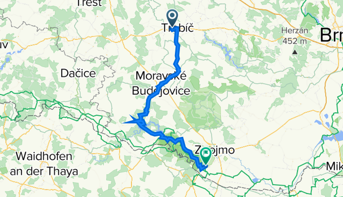 IV-15.7. Patek Třebíč-Jaroměřice-Mor.Budejovice-Bítov-Vranov n.Dyjí-HavrnikyHavraníky