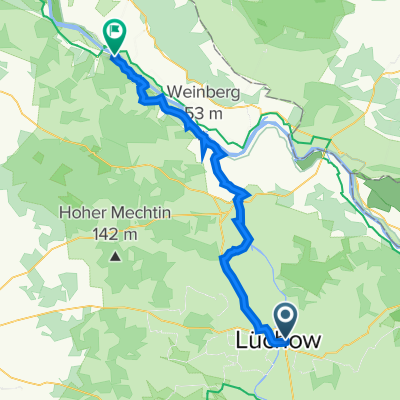 Wendlandstraße 18, Lüchow (Wendland) nach Elbuferstraße 141, Neu Darchau