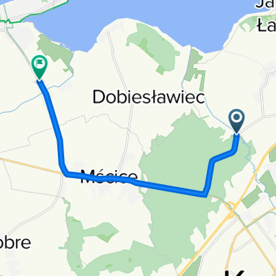 Na Jamno, Koszalin do Strzeżenice, Będzino