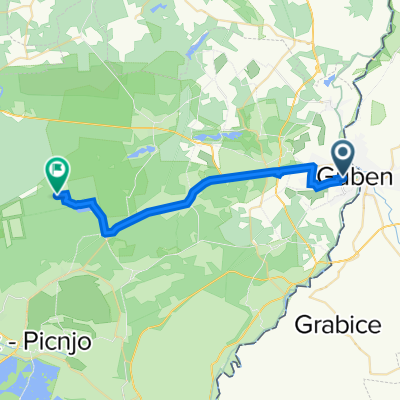 Deulowitzer Straße 16, Guben nach Dorfstraße 10, Tauer