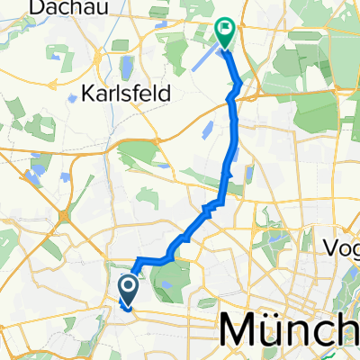 Landsberger Straße 444 A, München nach Oberschleißheim