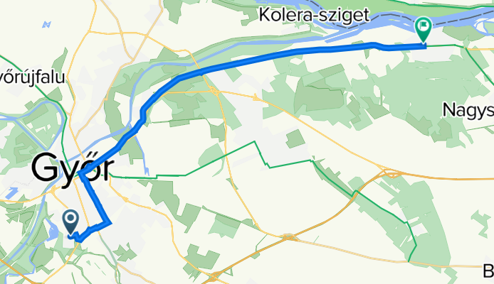 Kormos István utca 8, Győr - Bem József utca 36, Gönyű