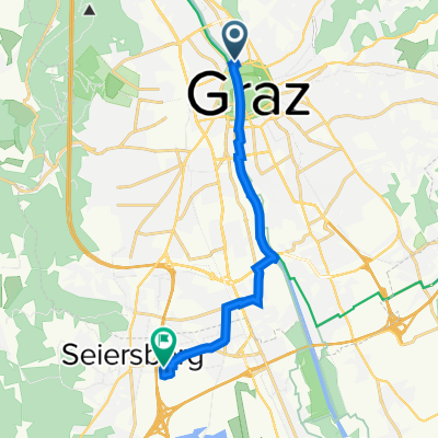 Körösistraße 9, Graz nach Werschweg 3a, Neuseiersberg