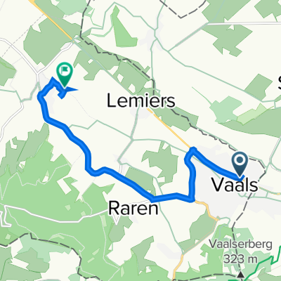 Prins Willem-Alexanderplein 1, Vaals naar Oude Akerweg 40-a032, Vijlen