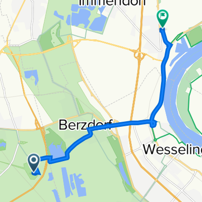 An Schloss Falkenlust, Brühl nach Godorfer Hauptstraße 144, Köln