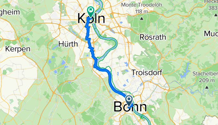 Breite Straße, Bonn to Domgäßchen 4, Cologne