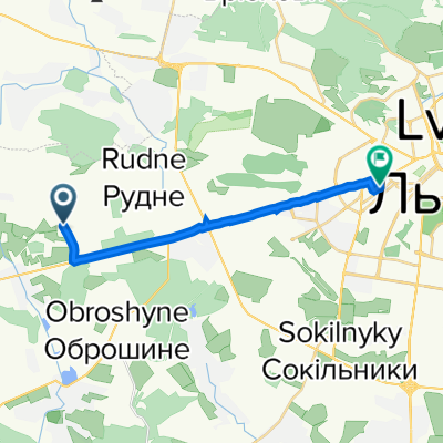 Богдана Хмельницького вулиця, Суховоля to Юрія Федьковича вулиця, 38, Львів