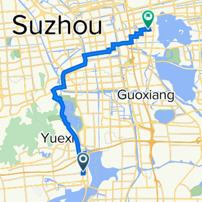 Qianzhu Road, Suzhou to Suzhou Industrial Park Global 188 Shopping Center, Suzhou