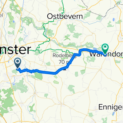 Frankenweg 37, Münster nach Wilhelmstraße 21, Warendorf