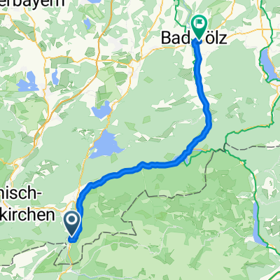 Entlang der Isar von Mittenwald nach Bad Tölz