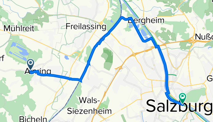 Moos 2, Ainring nach Rudolfskai, Salzburg