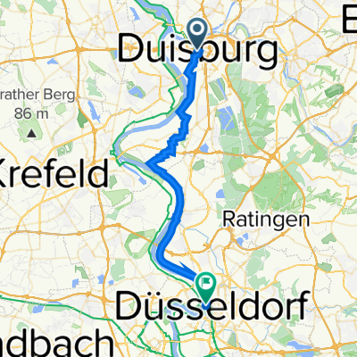 Münzstraße 41, Duisburg naar Stadtbezirk 1, Düsseldorf