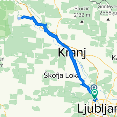 Prušnikova ulica 100 to Ulica 28. maja 53