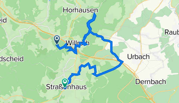 Oberhonnefeld-Gierend nach Ringstraße 3, Straßenhaus