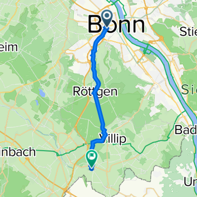 Mozartstraße 43, Bonn nach Wachtberg