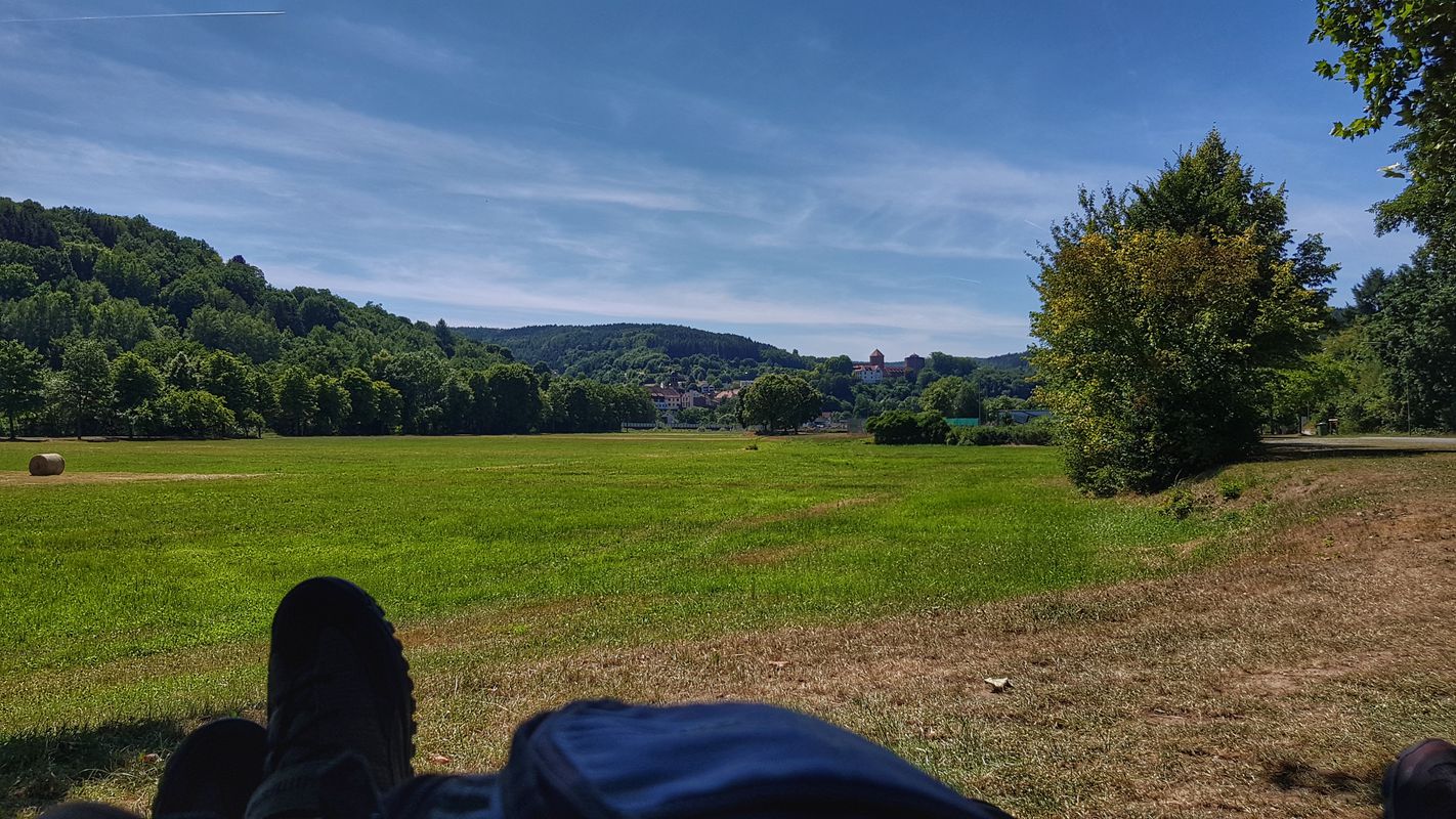 Wildsau-Trail und Birkenhainer Straße im Spessart...