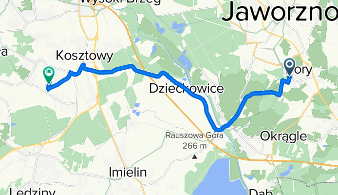Kryształowa, Jaworzno do Polskiego Czerwonego Krzyża 595, Mysłowice