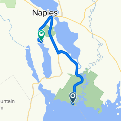43.913° N -70.584° W to 43.953° N -70.613° W