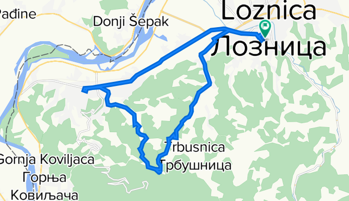 Uciteljska 6, Loznica to Uciteljska 6, Loznica