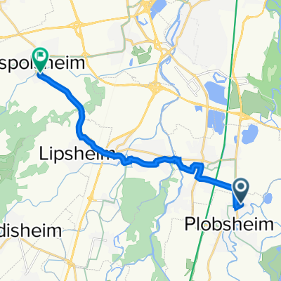 5 Rue de l'Étang, Plobsheim à 1 Rue des Muguets, Geispolsheim