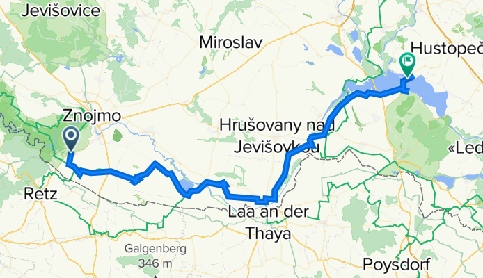 VI.17.7.Nedele Havraníky (Znojmo)- Dyjakovice-Palava-Strachotín