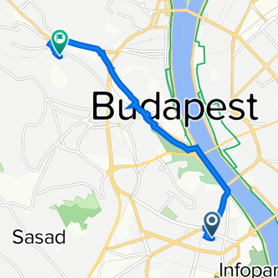Váli utca 3., Budapest to Határőr út 18b., Budapest