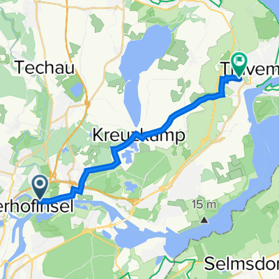 Straße ohne Straßennamen, Lübeck nach An der Bäk 46, Lübeck