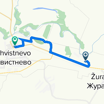 От Калиновская улица 22, Похвистнево до Бакинская улица 3, Похвистнево