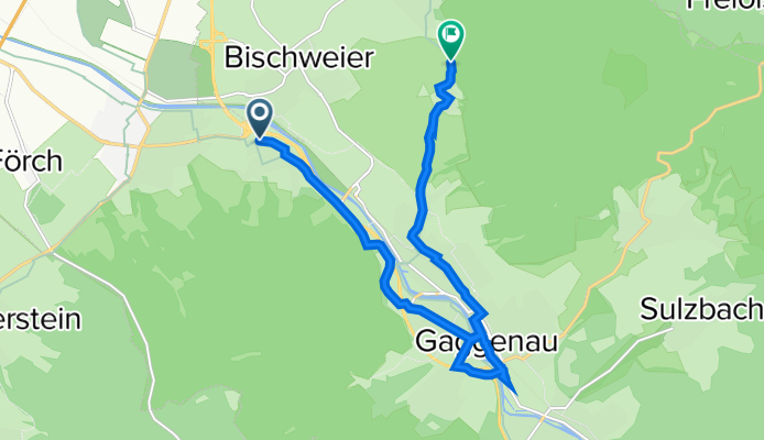 August-Scherer-Straße 4, Kuppenheim nach Gaggenau