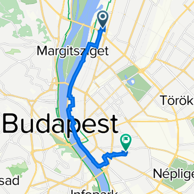 Karikás Frigyes utca 2, Budapest to Szigony utca 13a, Budapest