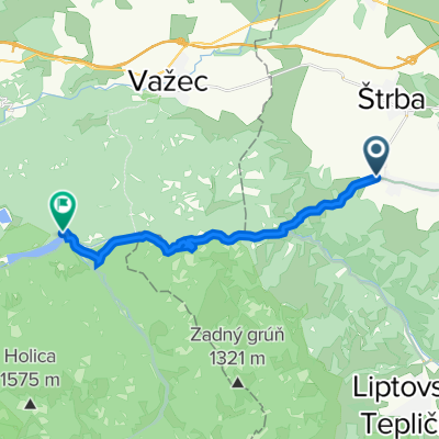 49.032° N 20.073° W to 49.016° N 19.936° W