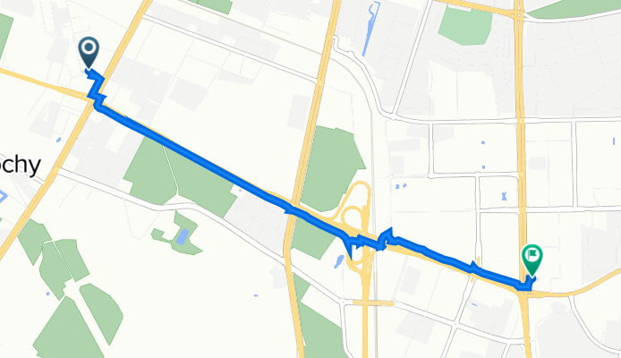 52.192° N 20.958° W do 52.179° N 21.003° W