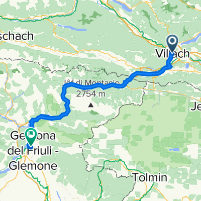 Etappe 1 Villach - Venzone | Villach - Athen EV8