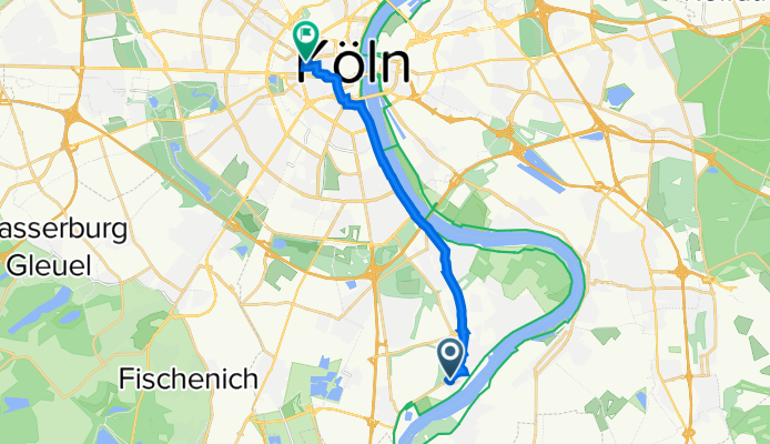 An den Weiden 17, Köln nach Palmstraße 39, Köln