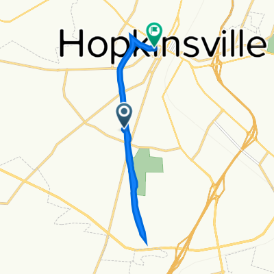311 Pardue Ln, Hopkinsville to 1101 Bethel St, Hopkinsville