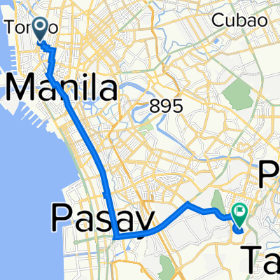 Philippines, Manila to G3R2+43V, Taguig