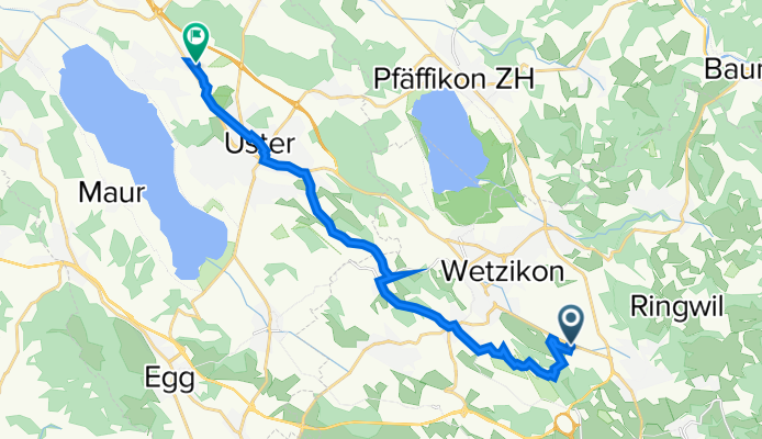 Brunnenbachstrasse 1, Hinwil nach Schwerzistrasse 24, Uster