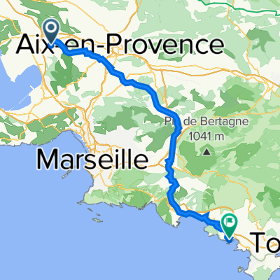 Avenue Jean Moulin, Velaux à 1 Rue des Écoles, Bandol