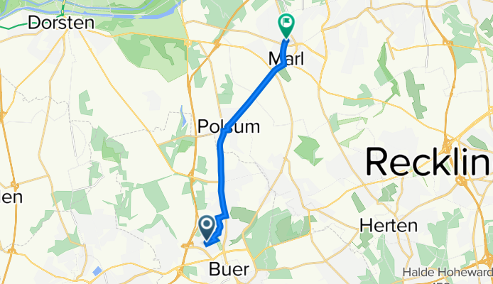 VelsenstraĂźe 20, Gelsenkirchen nach SchillerstraĂźe 88, Marl