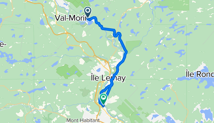 St-Jérôme à St-Faustin, Val-Morin à St-Jérôme à St-Faustin, Piedmont