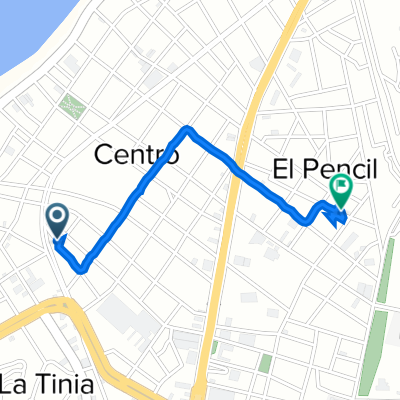 De Calle Cementerio 25, Puerto La Cruz a Calle San Francisco 37, Puerto La Cruz