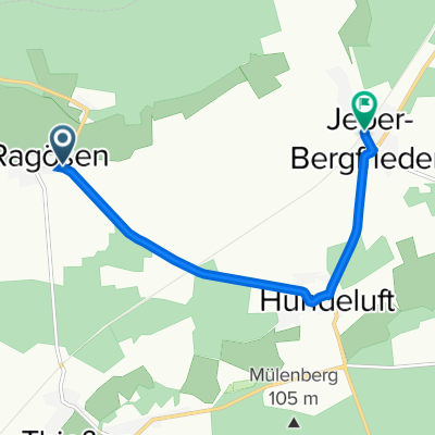 Ragösener Dorfstraße 8, Coswig (Anhalt) nach Rotdornstraße 11, Coswig (Anhalt)