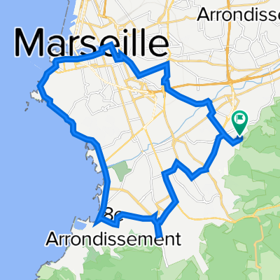 Itinéraire à partir de Rue François Mauriac 1619, Marseille