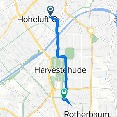 Löwenstraße 37–51, Hamburg nach Rutschbahn 14, Hamburg