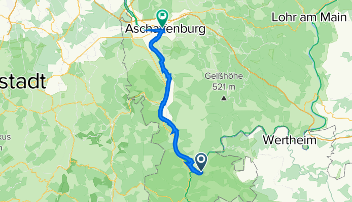 MainRadweg-Abschnitt-11 "Miltenberg bis Aschaffenburg"