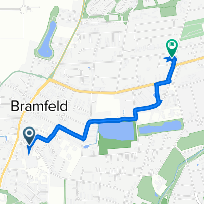 Bramfelder Dorfplatz 12, Hamburg nach Am Stühm-Süd 27, Hamburg