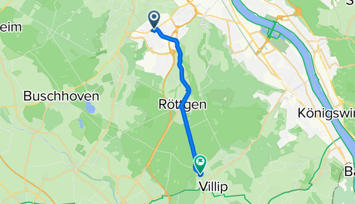 Lessenicher Straße 3, Bonn nach Schwalbenweg 2, Wachtberg
