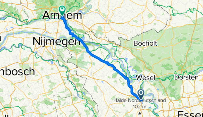 Elsternsteg 10, Rheinberg nach Broerenstraat 45, Arnhem