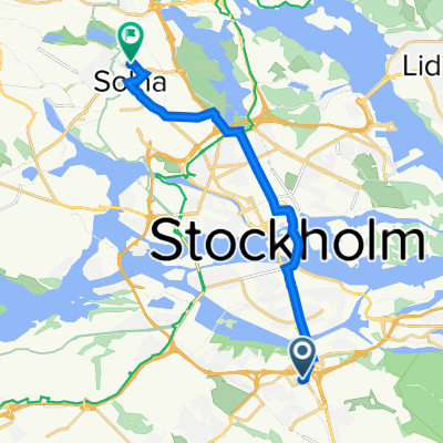 Konstgjutarvägen 20, Stockholm to Stenhuggarvägen 4, Solna
