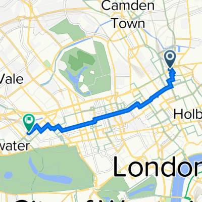Londen St Pancras - Paddington (5 km)